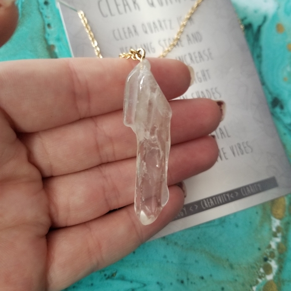 Clear Quartz Necklace - Picture 2 of 3